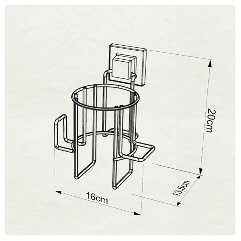 Tekno Tel EF-262 Yapışkanlı Saç Kurutma Makinası Aparatı Krom