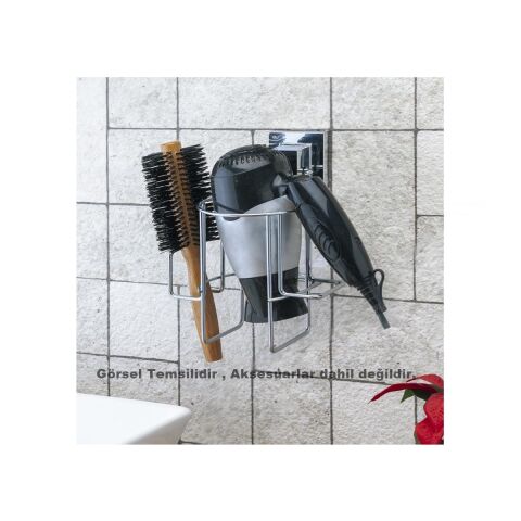 Tekno Tel EF-262 Yapışkanlı Saç Kurutma Makinası Aparatı Krom