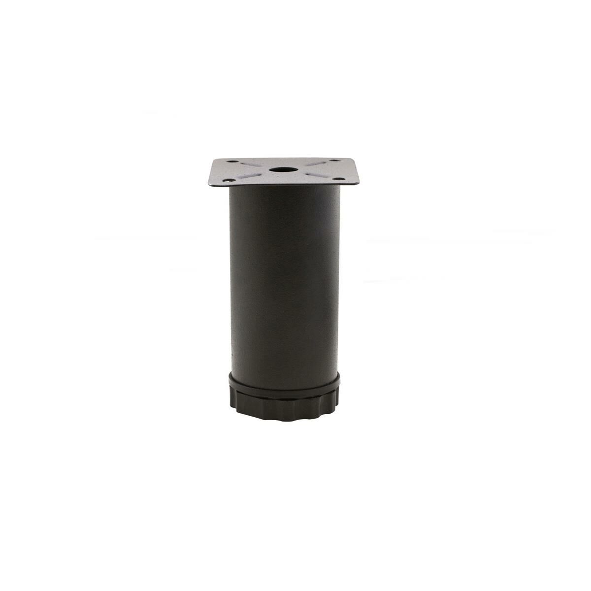 Mobilya Ayağı Metal 6 cm Alttan Ayarlı 42 mm Mat Siyah Ayak