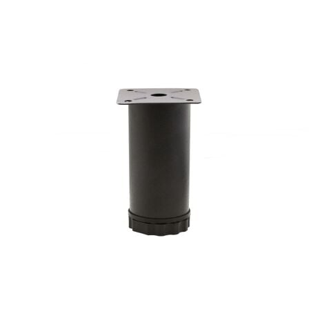 Mobilya Ayağı Metal 6 cm Alttan Ayarlı 42 mm Mat Siyah Ayak