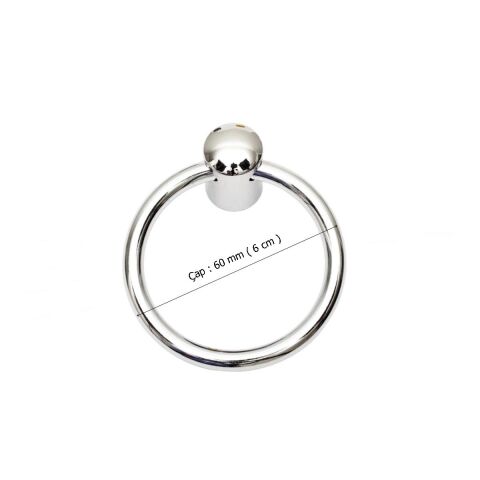 Halka Sarkaç Krom Tek Vidalı Mobilya Kulp Düğme