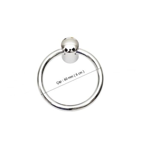 Halka Sarkaç Krom Tek Vidalı Mobilya Kulp Düğme