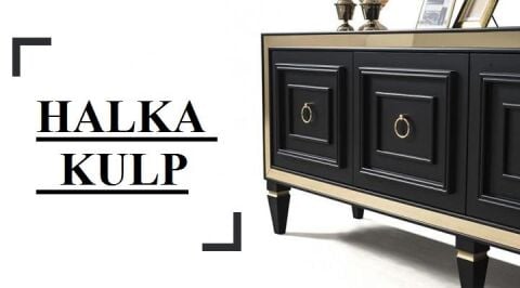 Halka Sarkaç Krom Tek Vidalı Mobilya Kulp Düğme