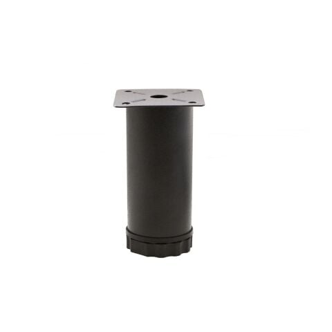 Mobilya Ayağı Metal 8 cm Alttan Ayarlı 42 mm Mat Siyah Ayak