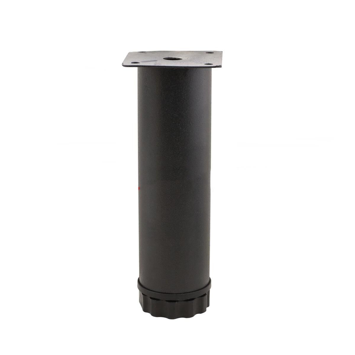 Mobilya Ayağı Metal 25 cm Alttan Ayarlı 42 mm Mat Siyah Ayak