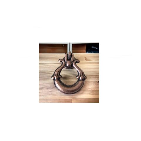 Ay Sarkaç Tek Vidalı Eskitme Antik Bakır Düğme Mobilya Kulp