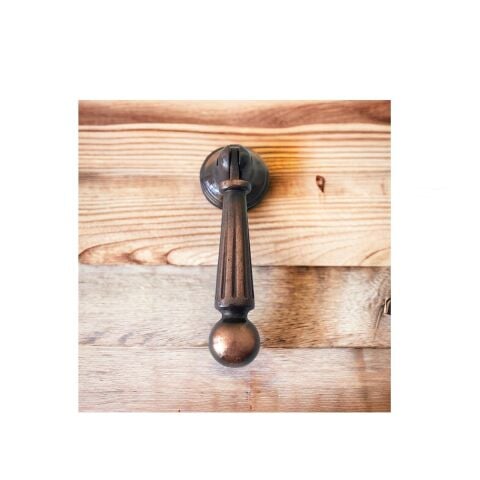 Misket Sarkaç Metal Pimli Tek Vidalı Antik Bakır Mobilya Kulp