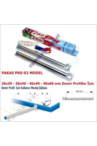 Pakas Balkon Çamaşır Kurutma Askısı Askılığı Kare Profil Pks 02