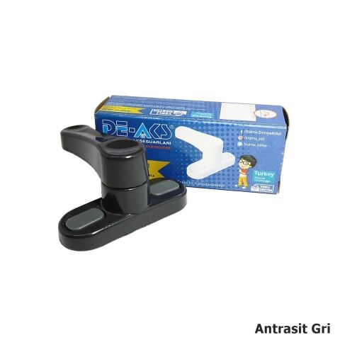 Pvc Pencere Çocuk Emniyet Güvenlik Kilidi Çekmeli Metal Antrasit