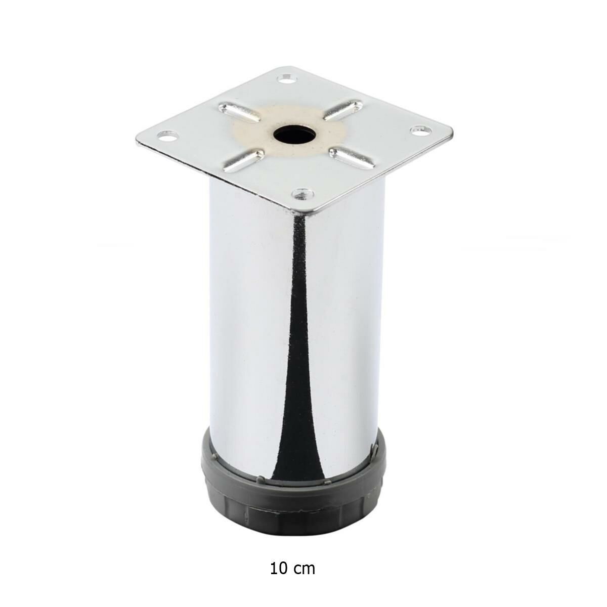 Mobilya Ayağı Metal 10 cm Alttan Ayarlı 42 mm Krom Ayak