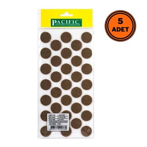 5 Adet Pacific Zemin Koruyucu Yapışkan Yuvarlak Keçe 24 mm