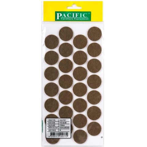 5 Adet Pacific Zemin Koruyucu Yapışkan Yuvarlak Keçe 28 mm