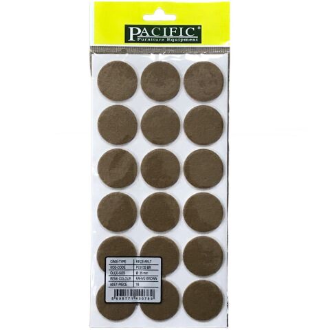 5 Adet Pacific Zemin Koruyucu Yapışkan Yuvarlak Keçe 35 mm