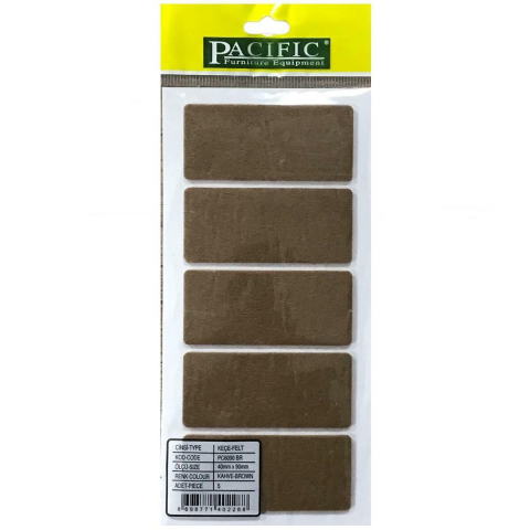 5 Adet Pacific Zemin Koruyucu Yapışkan Keçe 40 mm x 90 mm