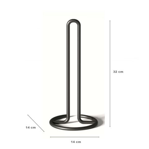 Tekno Tel MG-302 Mutfak Kağıt Havlu Bekletme Siyah