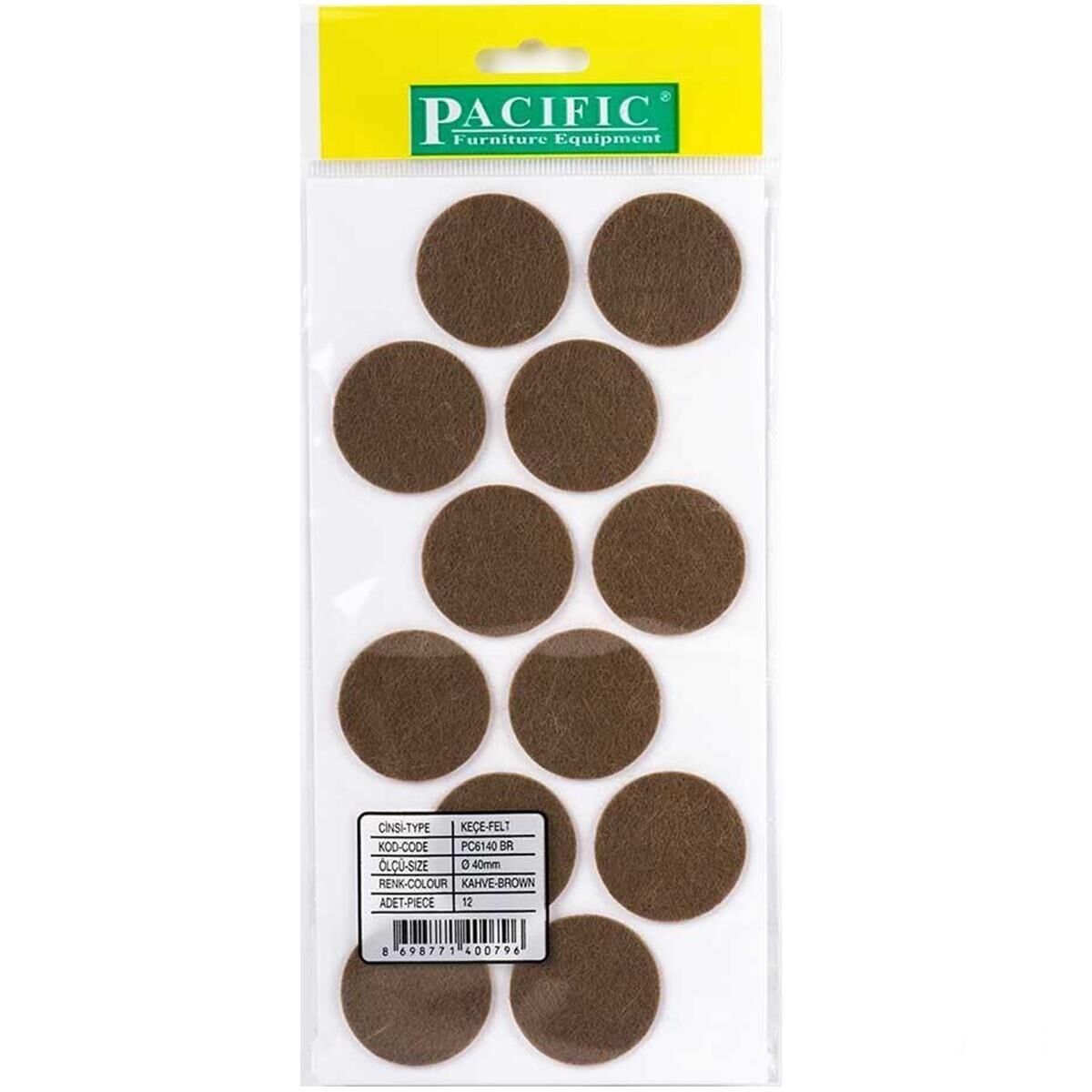 Pacific Zemin Koruyucu Yapışkan Yuvarlak Keçe 40 mm