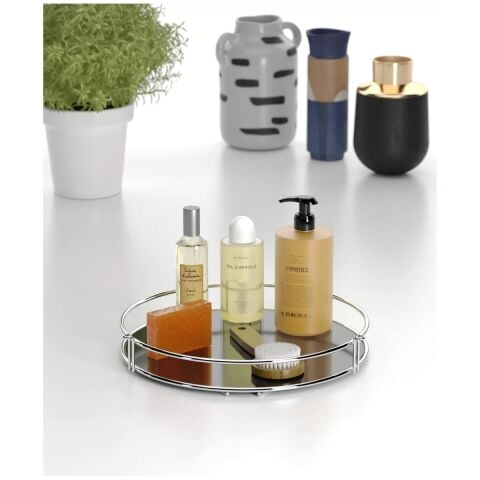 Tekno Tel EG-212 Tek Katlı Banyo Aksesuar Sunum Rafı Krom