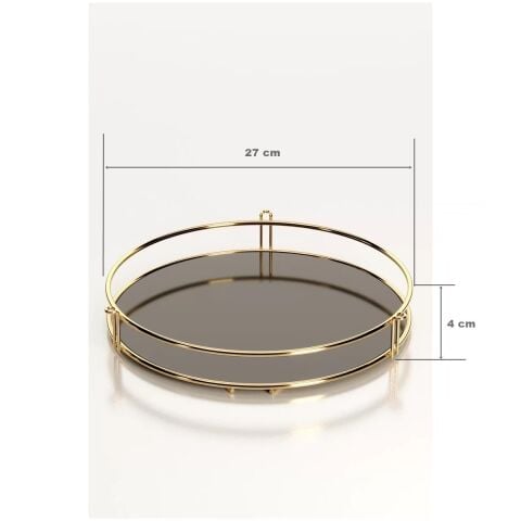 Tekno Tel EG-212 Tek Katlı Banyo Aksesuar Sunum Rafı Altın